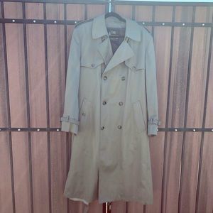 London Fog Towne Trenchcoat Raincoat EUC 42 Long